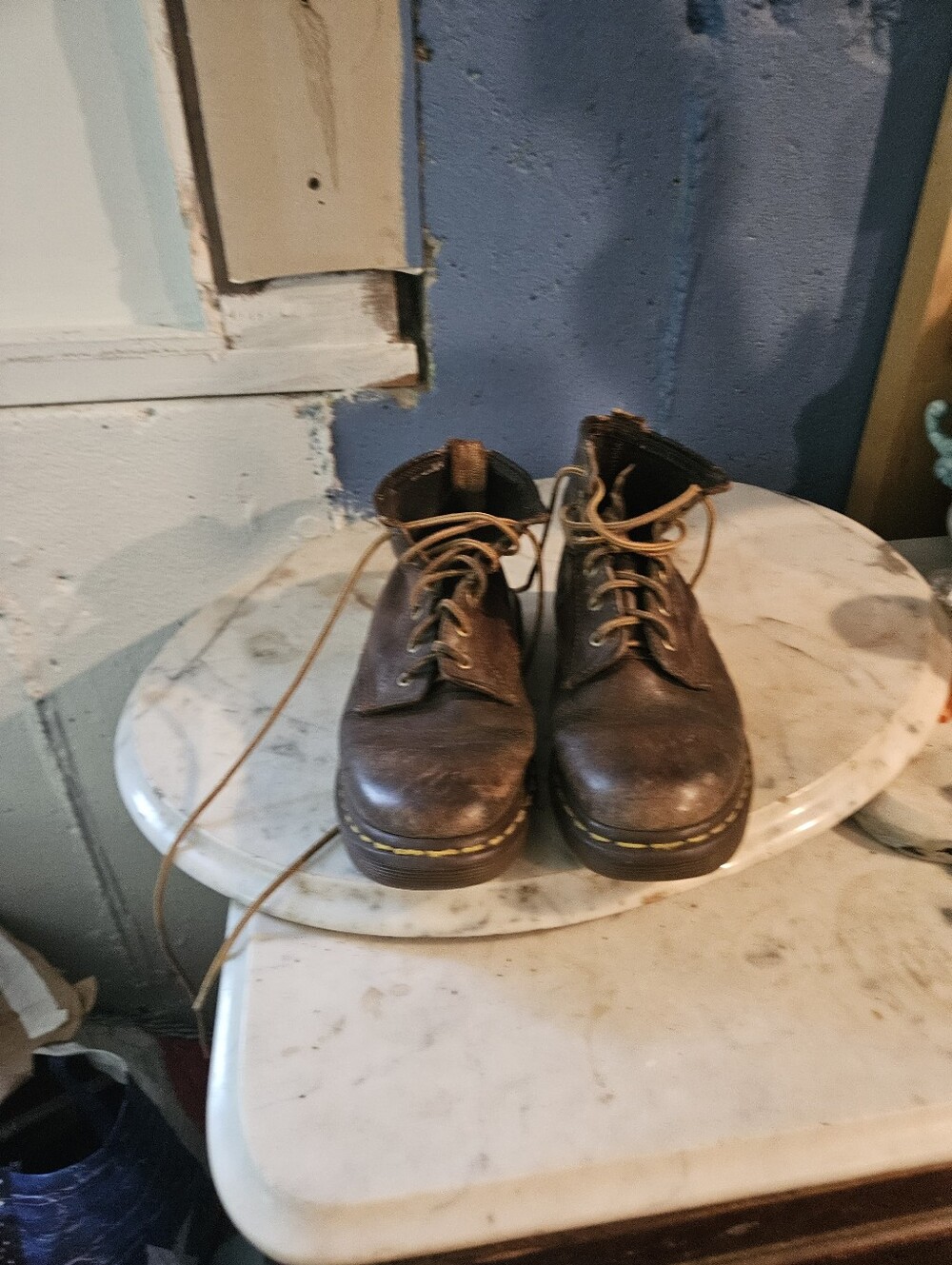 Dr Martens Brown Boots Made in England Doc Martens Sz 7 Vintage 90s
